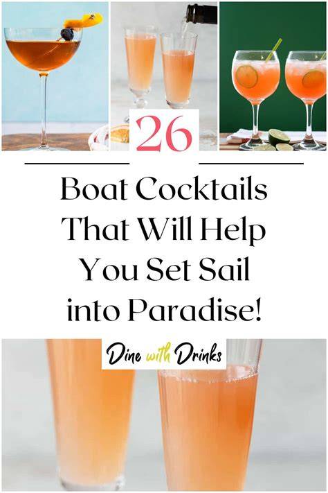 drinks served on boat