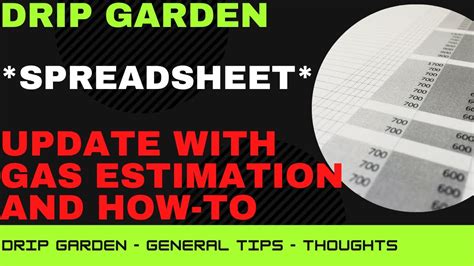 Drip Garden Spreadsheet