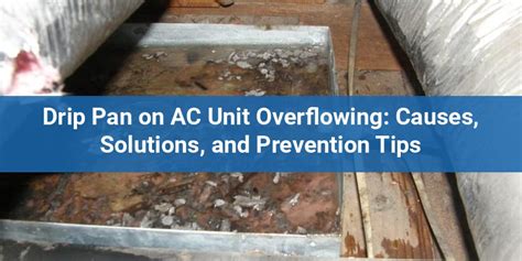 Drip Pan Overflow Ac