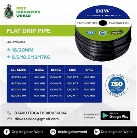 Drip Pipe Price India