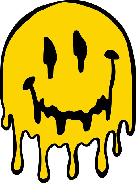 'dripping smiley face' Transparent Sticker by ten17 dripping smiley 