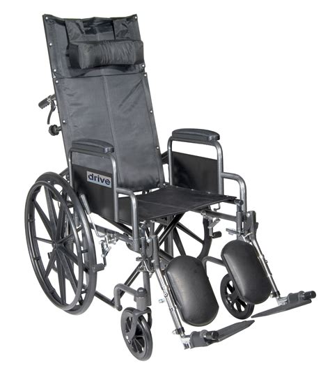 drive medical silver sport reclining wheelchair