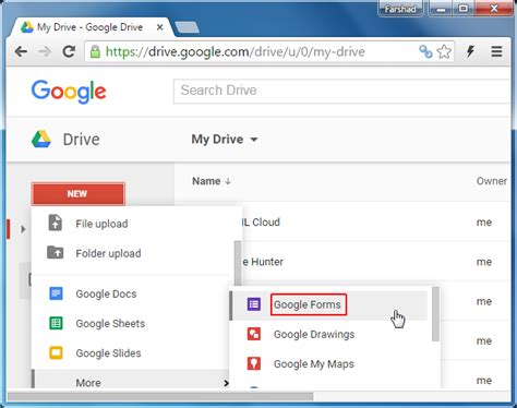 drive google form