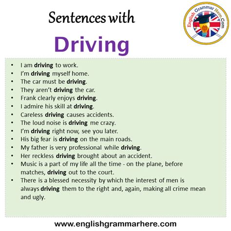 Drive With Example Sentence
