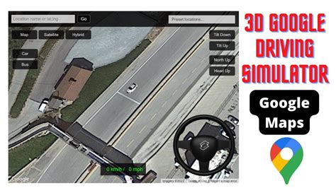 2d Driving Simulator On Google Maps