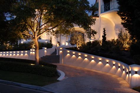 Driveway With Lights