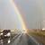 driving through a rainbow