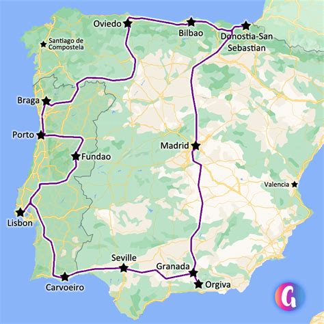 driving around spain and portugal