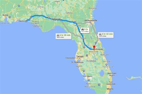 driving directions to destin florida