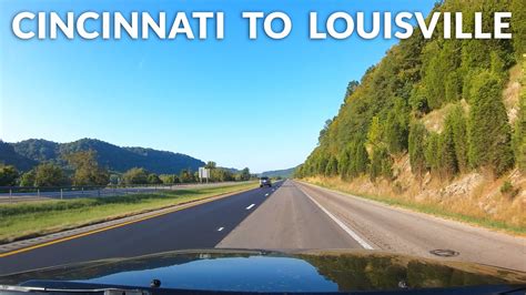 driving distance cincinnati to louisville ky