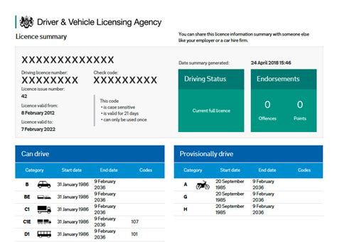 Driving Licence Check Report