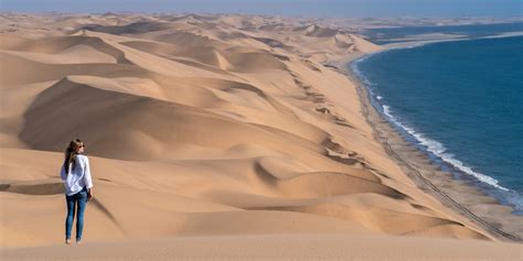 driving through Sandwich Harbour Namibia