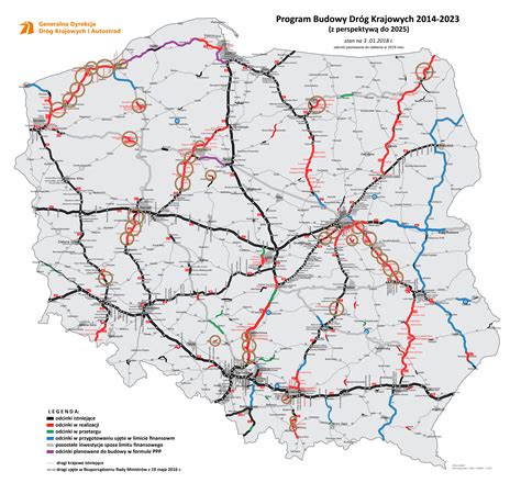 drogi w polsce mapa