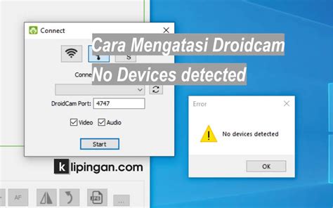 droidcam no devices detected