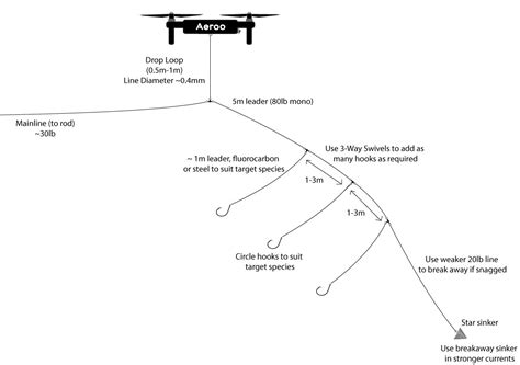 Drone Fishing Snapper Rig