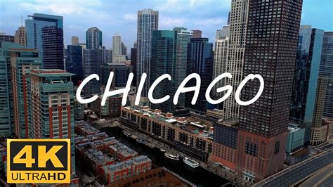 drone footage of chicago