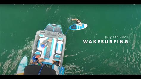 Drone Wakesurfing