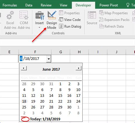 Drop Down Calendar In Excel