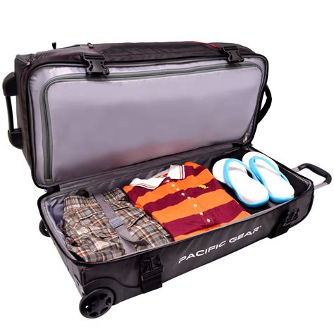 drop bottom rolling duffel bag