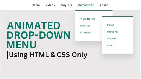 Drop Down Menu Bar In Html W3Schools