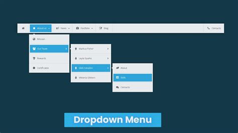 Drop Down Menu Design Html Css