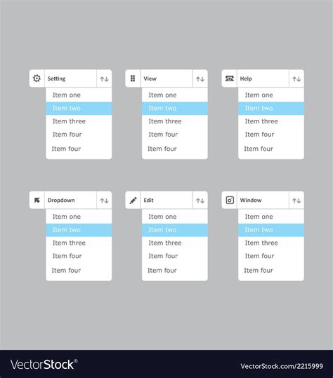 Drop Down Menu List Item