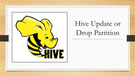 Drop Partition Hive Query