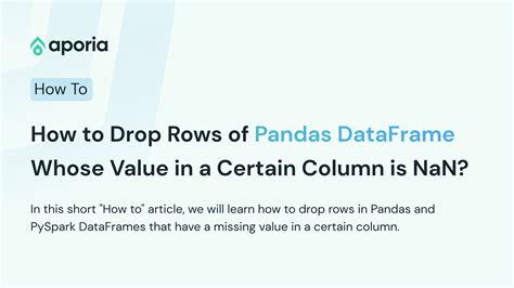Drop Rows Pandas By Value