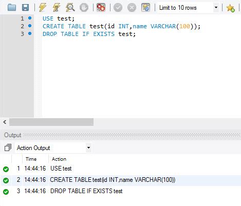 Drop Table In Mysql