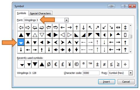 dropdown arrow code