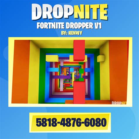 dropper fortnite map code