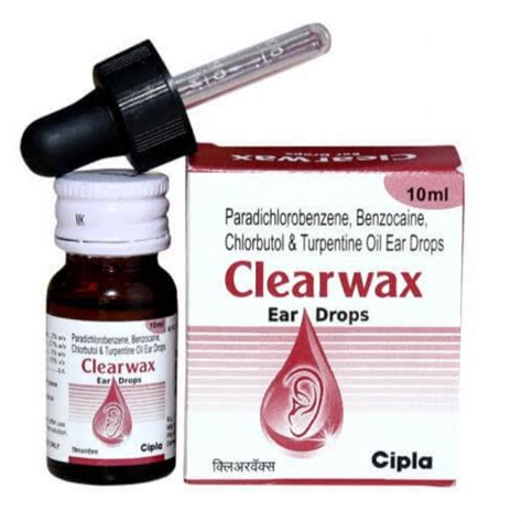 Cipla Clearwax Ear Drops 10ml, Rs 66.5 /bottle Medicine India ID