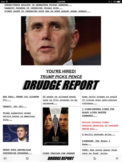 drudge report 2020 official apps