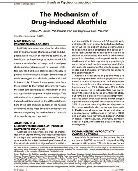 drug induced akathisia definition