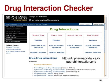 drug interaction checker webmd list