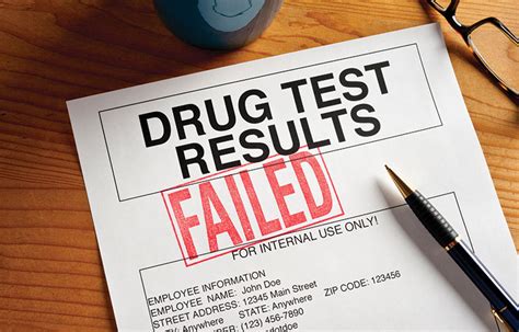 Drug Test Failed