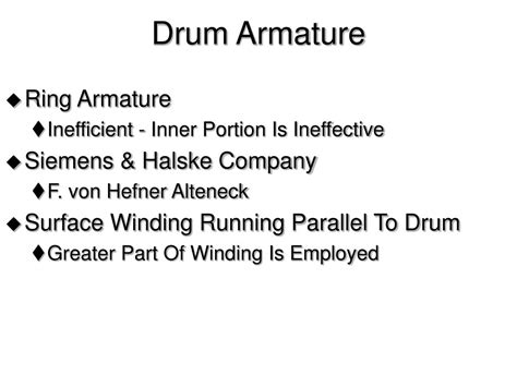 Drum Armature Definition