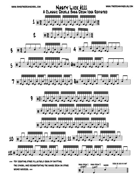 Drum Bass Exercises