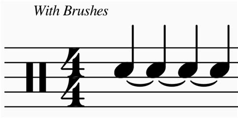 Drum Brush Notation