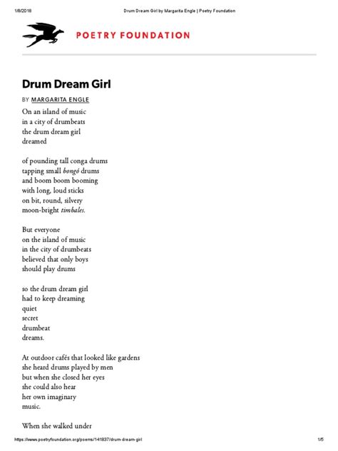 drum dream girl poem