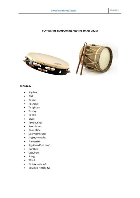 Drum Glossary