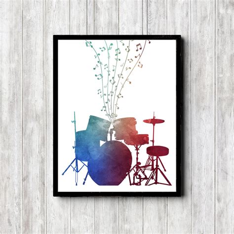 Drum Kit Wall Art