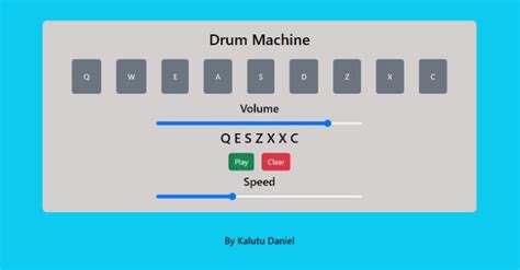 Drum Machine Application