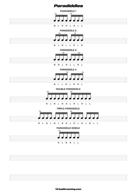 Drum Paradiddles Exercises Pdf