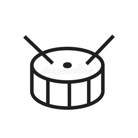 Drum Symbol Drawing