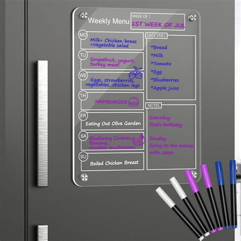 Dry Erase Planner Board