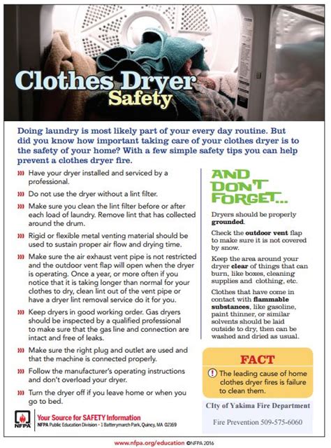 Dryer Safety Tips