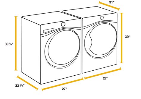 Dryer Washer Dimensions