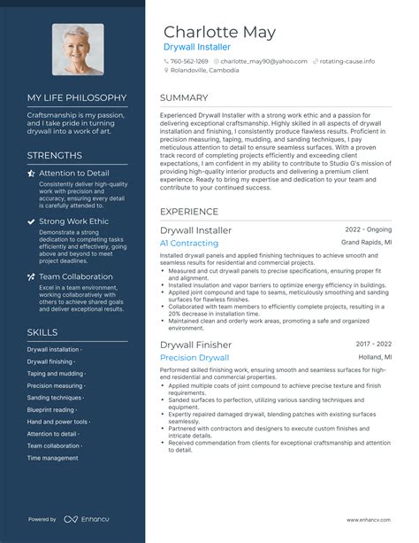 Drywall Resume Examples