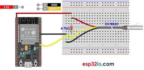 Ds18B20 Temperature Sensor With Esp32